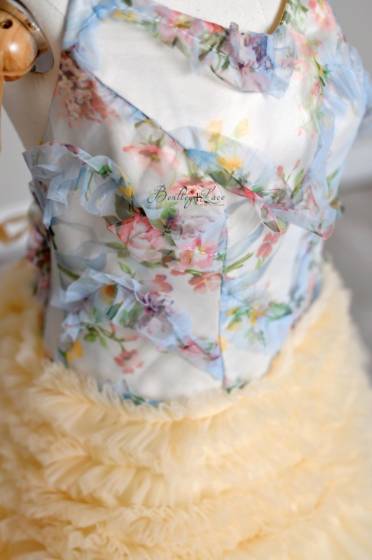 "MEADOW BLOOM" -Editorial Dress, Couture Gown, Special Occasion Dress Custom colors available