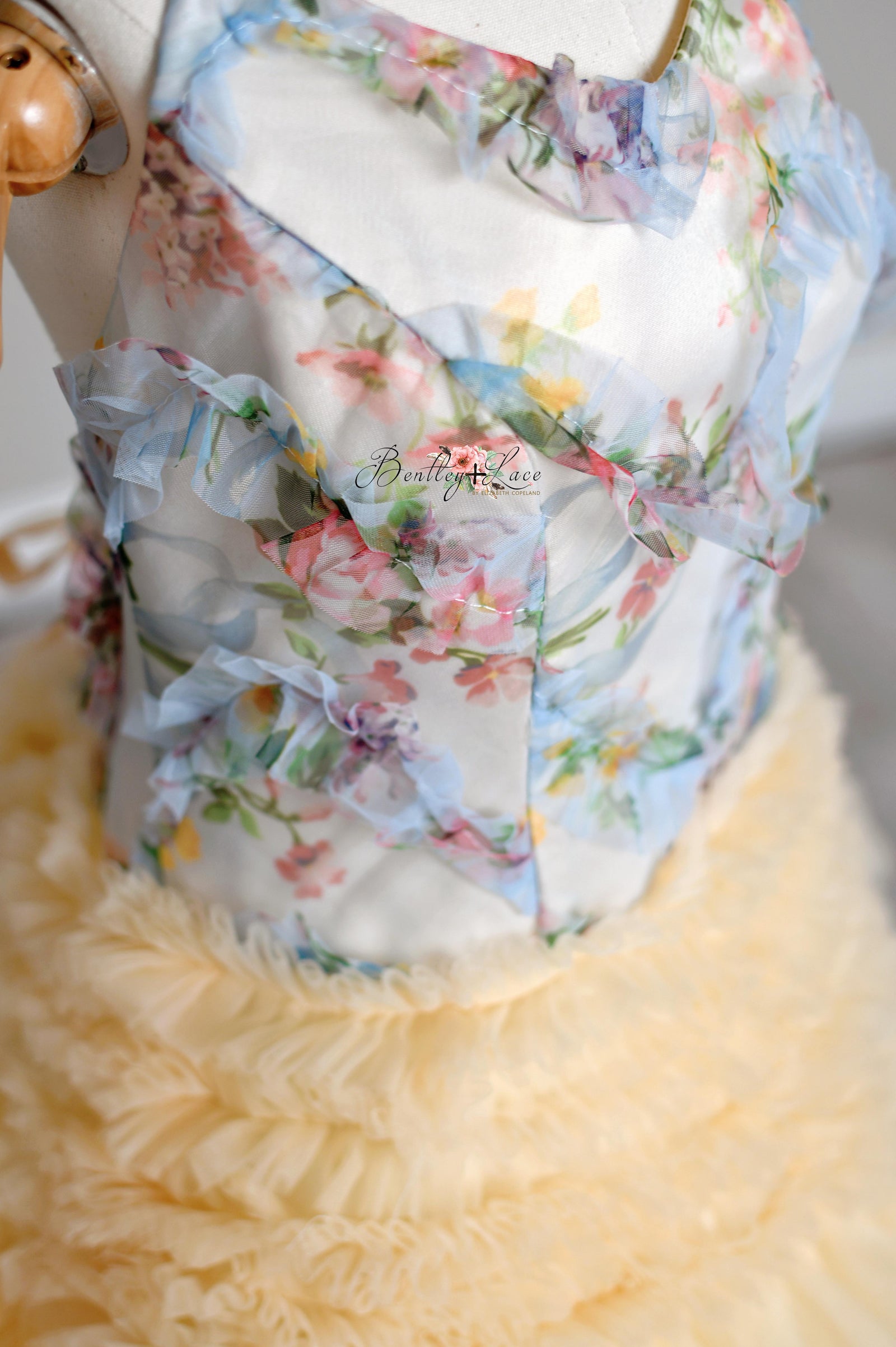 "MEADOW BLOOM" -Editorial Dress, Couture Gown, Special Occasion Dress Custom colors available