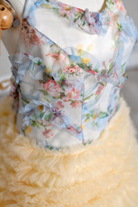 "MEADOW BLOOM" -Editorial Dress, Couture Gown, Special Occasion Dress Custom colors available