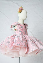 "Bentley + Lace luxury girls dress in velvet and satin"

