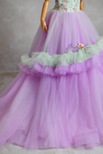 "Plum Elegance" - FLOOR LENGTH GOWN- choose color Editorial Dress, Couture Gown, Special Occasion Dress