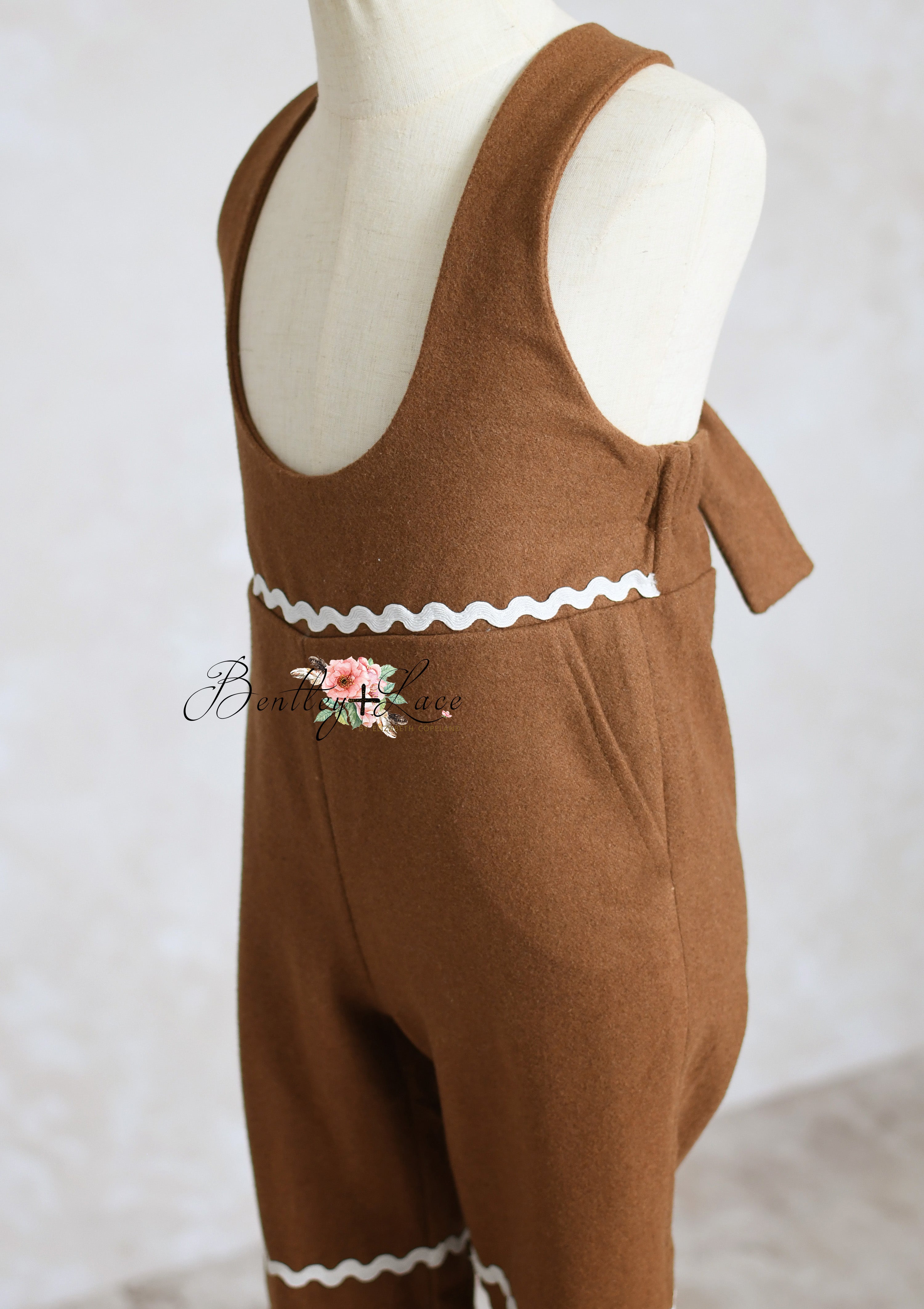 Boys Dapper Gingerbread Suspender Shorts | Custom Colors & Fabrics | Suspenders & Bowtie Options Available