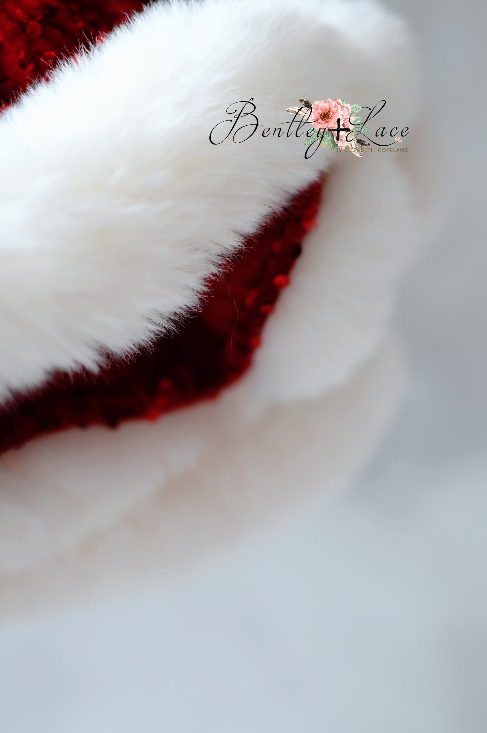 Short couture dress with shimmering petals and soft fur trim

