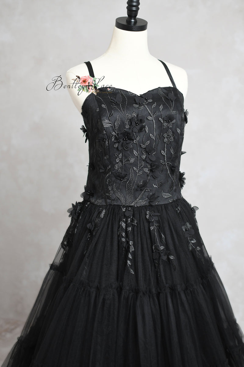 Detailed close-up of luxurious fabric on couture photography gown