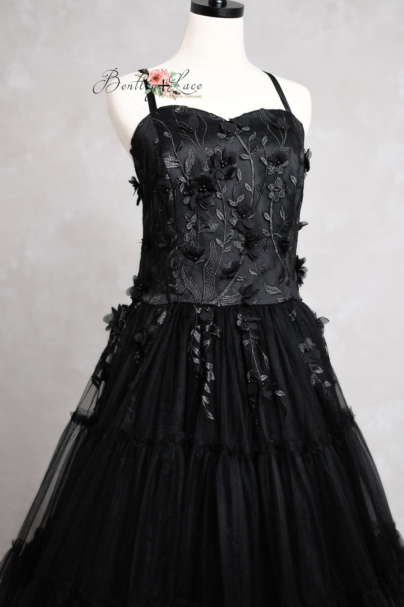 Heavenly-Couture Teen/Mommy Gown  - Floor Length DRESS-Custom colors available - Editorial Dress, Couture Gown, Special Occasion Dress