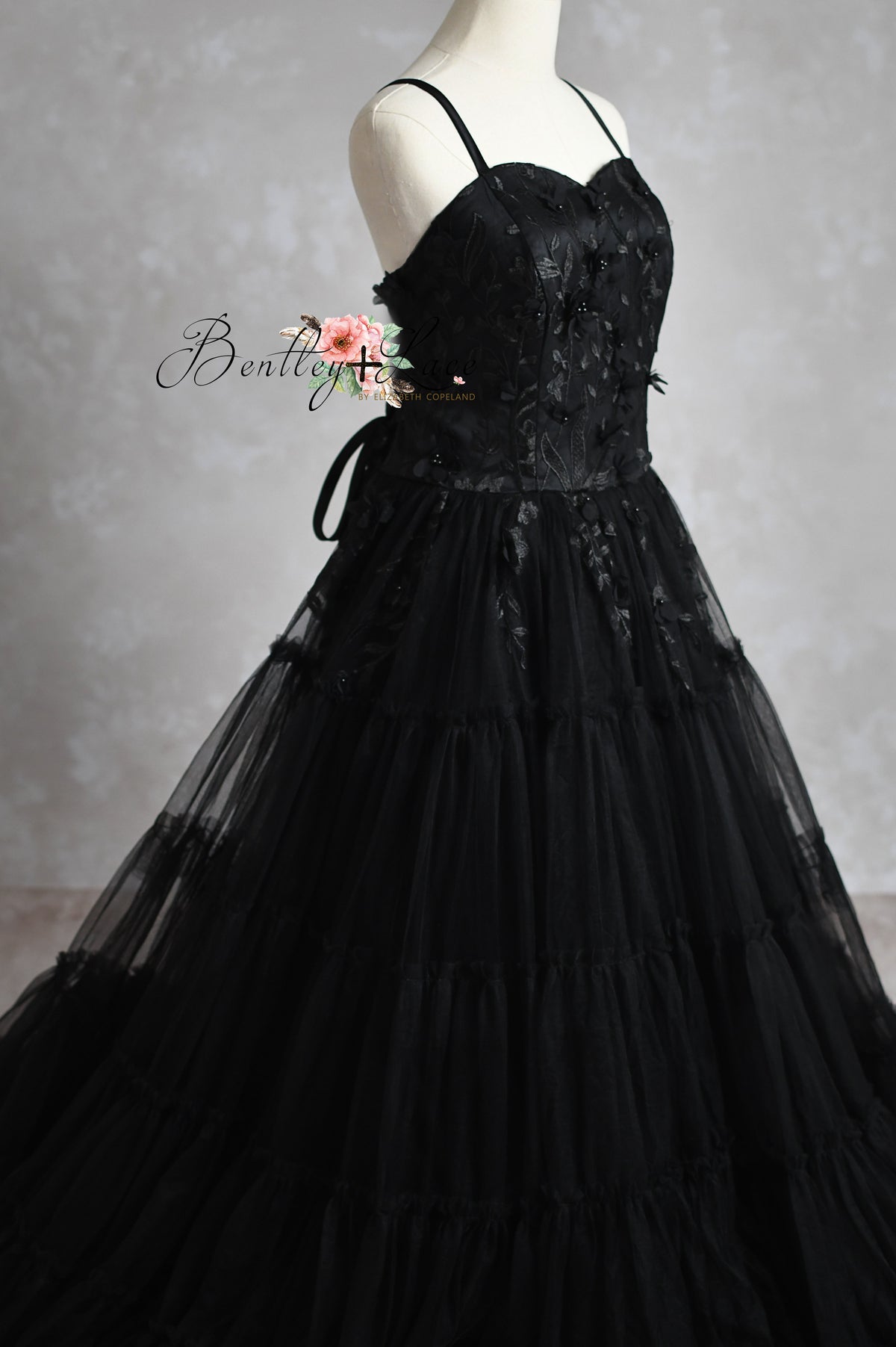 Heavenly-Couture Teen/Mommy Gown  - Floor Length DRESS-Custom colors available - Editorial Dress, Couture Gown, Special Occasion Dress