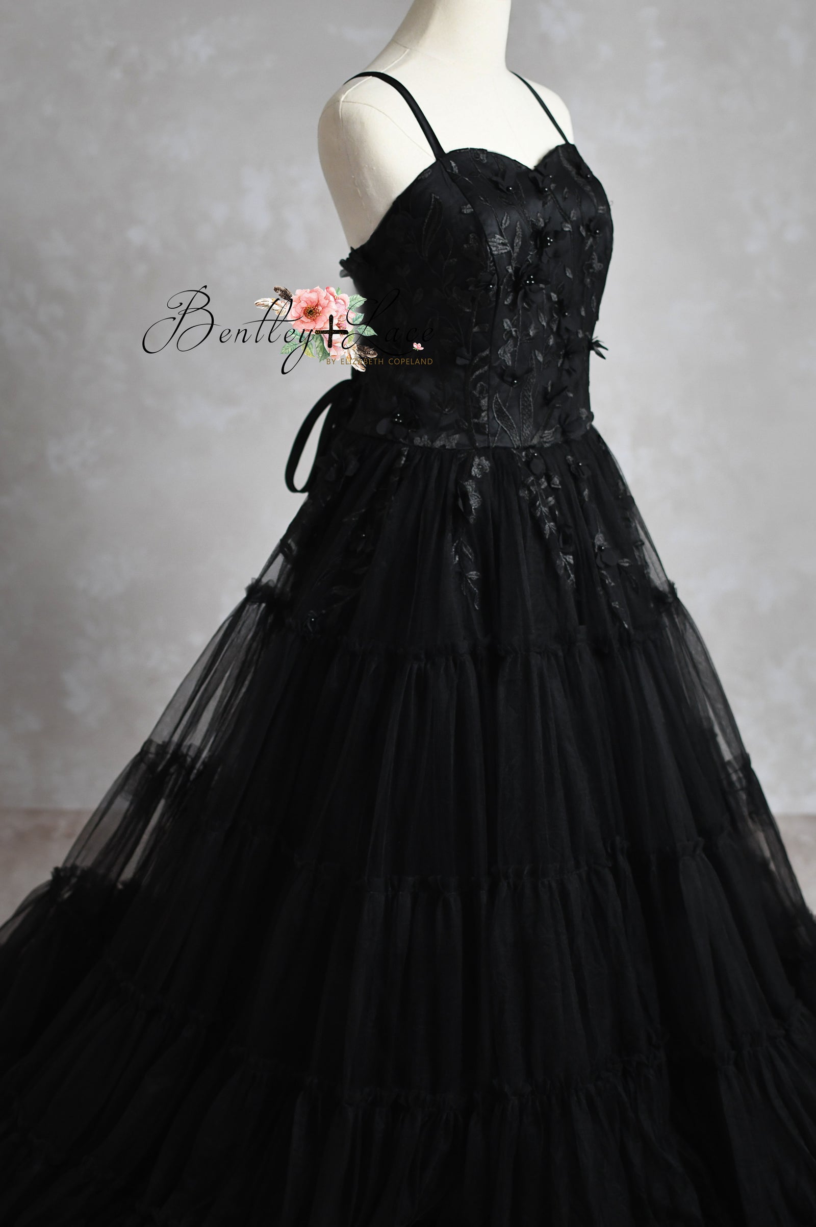 Heavenly-Couture Teen/Mommy Gown  - Floor Length DRESS-Custom colors available - Editorial Dress, Couture Gown, Special Occasion Dress