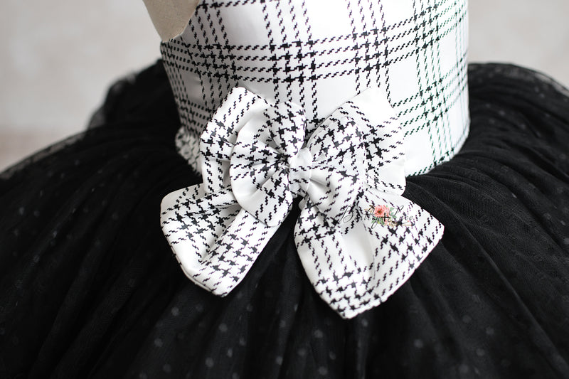 Holiday Magic Petal Dress & Bow Set | Choose Your Color & Fabric | Editorial Couture Gown for Special Occasions
