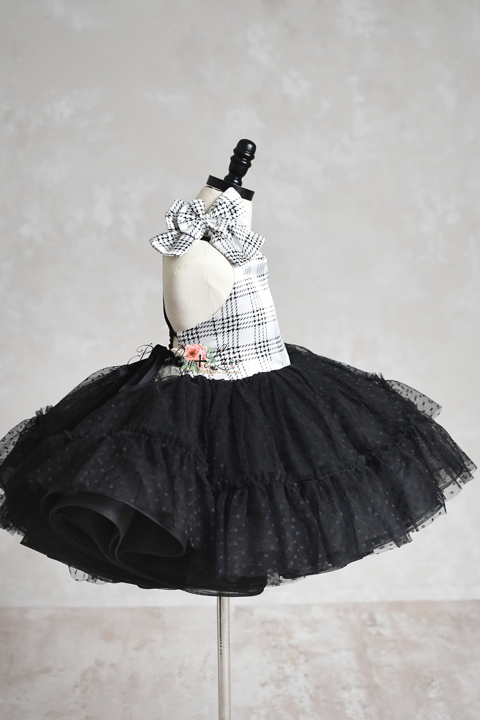 Holiday Magic Petal Dress & Bow Set | Choose Your Color & Fabric | Editorial Couture Gown for Special Occasions