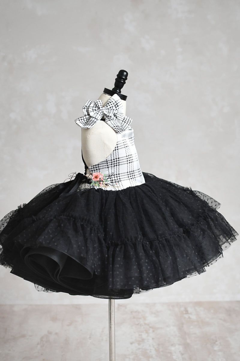 Holiday Magic Petal Dress & Bow Set | Choose Your Color & Fabric | Editorial Couture Gown for Special Occasions