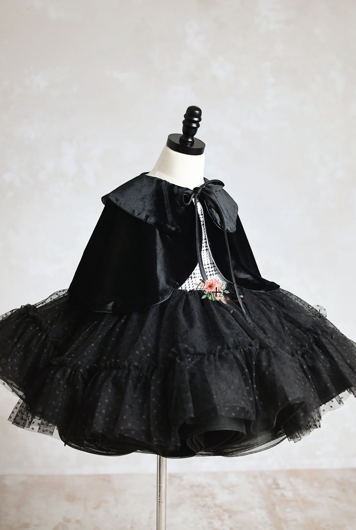 Holiday Magic Petal Dress & Bow Set | Choose Your Color & Fabric | Editorial Couture Gown for Special Occasions