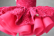 Retro "Velvet Glam" Birthday Dress – Sequin Velvet Gown for Photography & Special Events