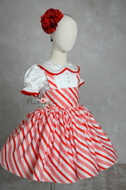 candy cane themed dress