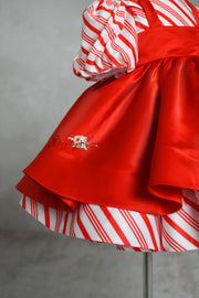 vintage inspired candy cane dress