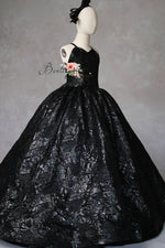 Emerald Shadows - Wicked-inspired- select your color-  Floor Length Gown  Editorial Dress, Couture Gown, Special Occasion Dress