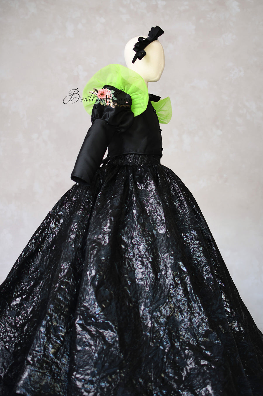 Emerald Shadows - Wicked-inspired- select your color-  Floor Length Gown  Editorial Dress, Couture Gown, Special Occasion Dress