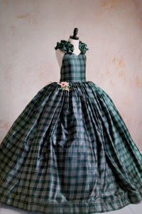 Children's green Christmas gown