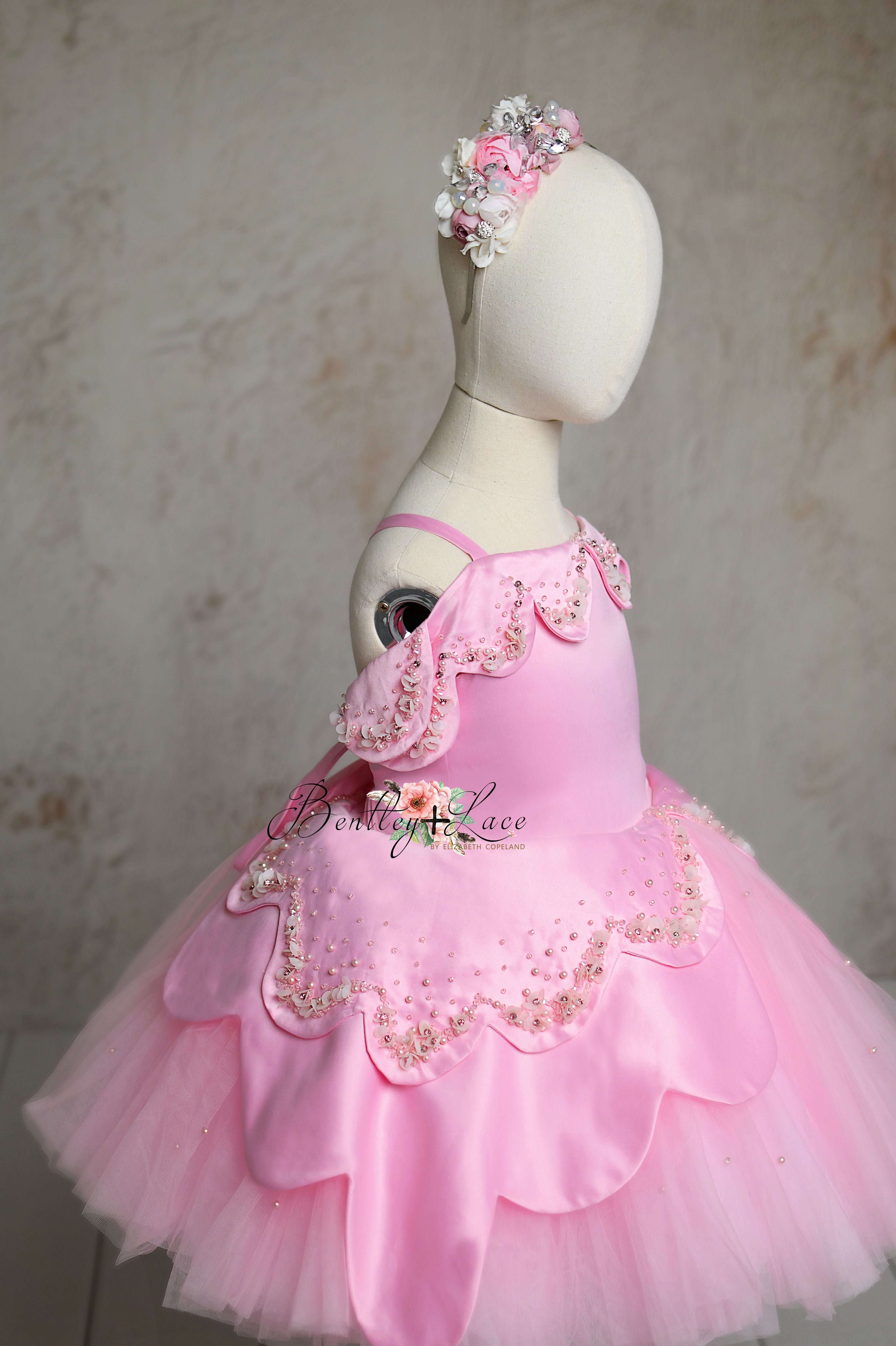 "Ballerina Princess" -Petal Length Vintage Inspired Dress (5-7Year)