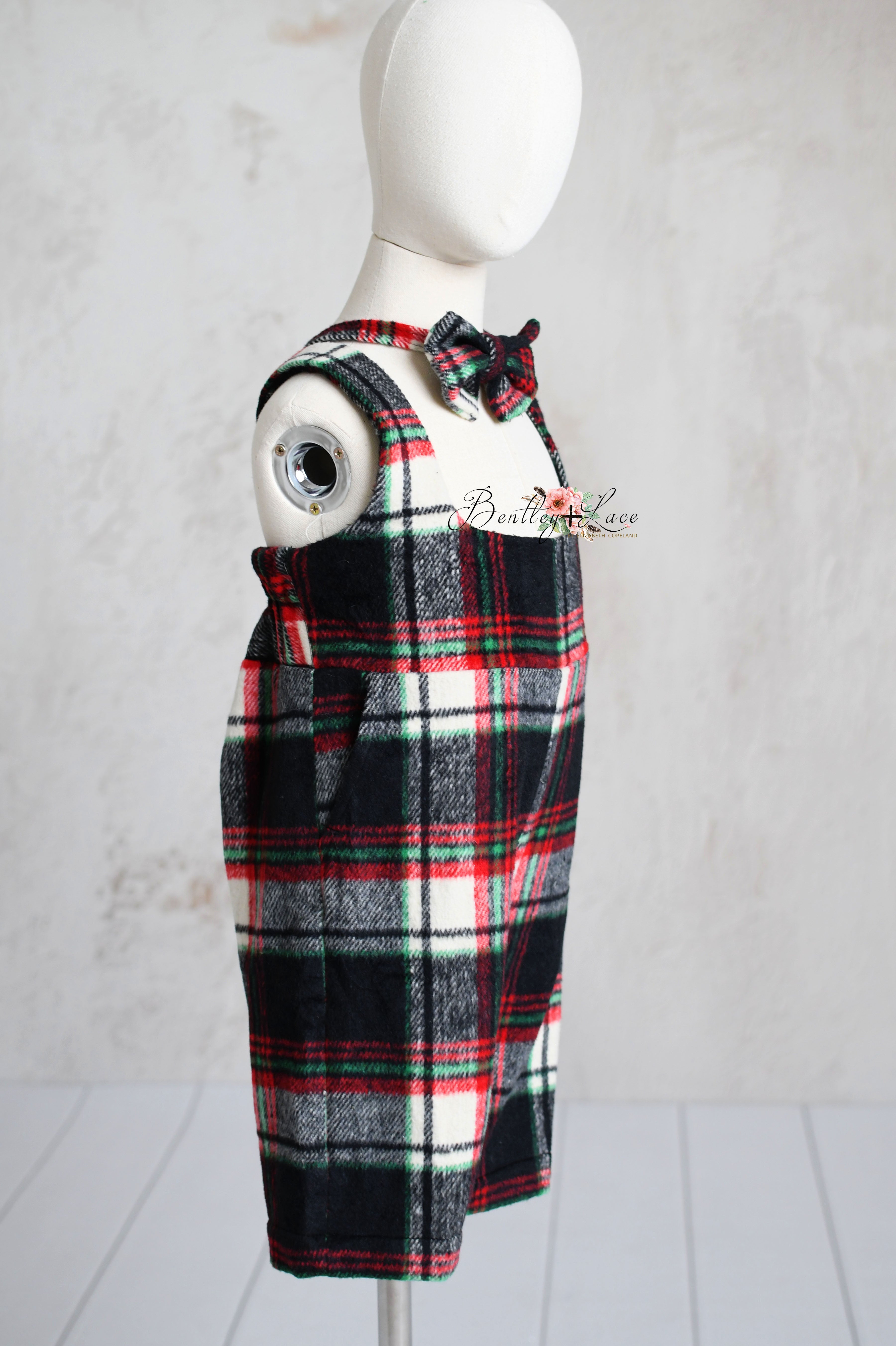 Boys Dapper Plaid Wool Suspender Shorts Box Set | Includes 2 Pairs (12-18M & 5-8 Years) + Vest