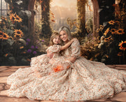 Floral Revival Floor length  Editorial Dress, Couture Gown, Special Occasion Dress