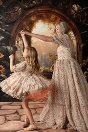 Floral Revival Floor length  Editorial Dress, Couture Gown, Special Occasion Dress