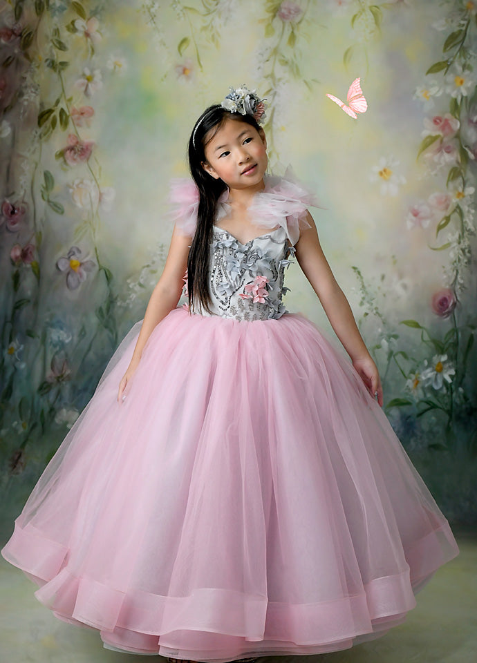 Christmas pink dresses, High low dresses, dresses for photography sessions, rental gowns, dream dress sessions