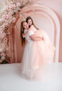 Detachable Daisy fabric+tulle skirts (Child -Adult Sizes) -  Custom color / fabric options available