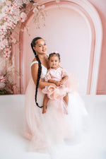 Detachable Daisy fabric+tulle skirts (Child -Adult Sizes) -  Custom color / fabric options available