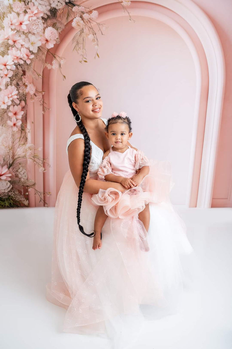 Detachable Daisy fabric+tulle skirts (Child -Adult Sizes) -  Custom color / fabric options available