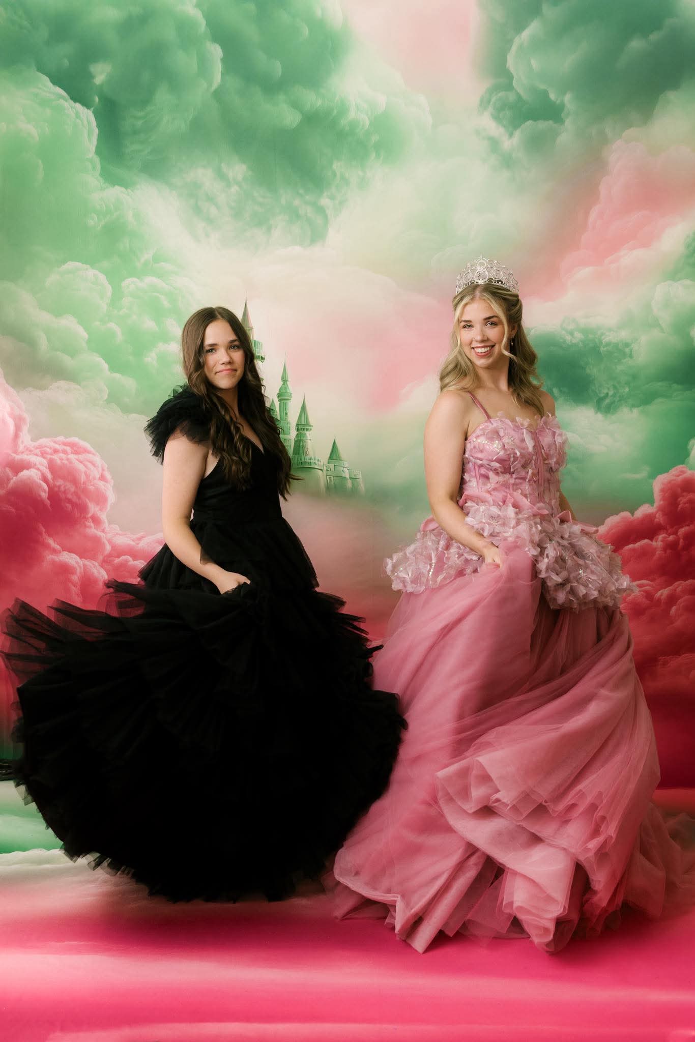 "Lumière Dorée"  in Blush Whisper Floor-Length Gown (Adult 2-10) – Maternity & Non-Maternity Friendly