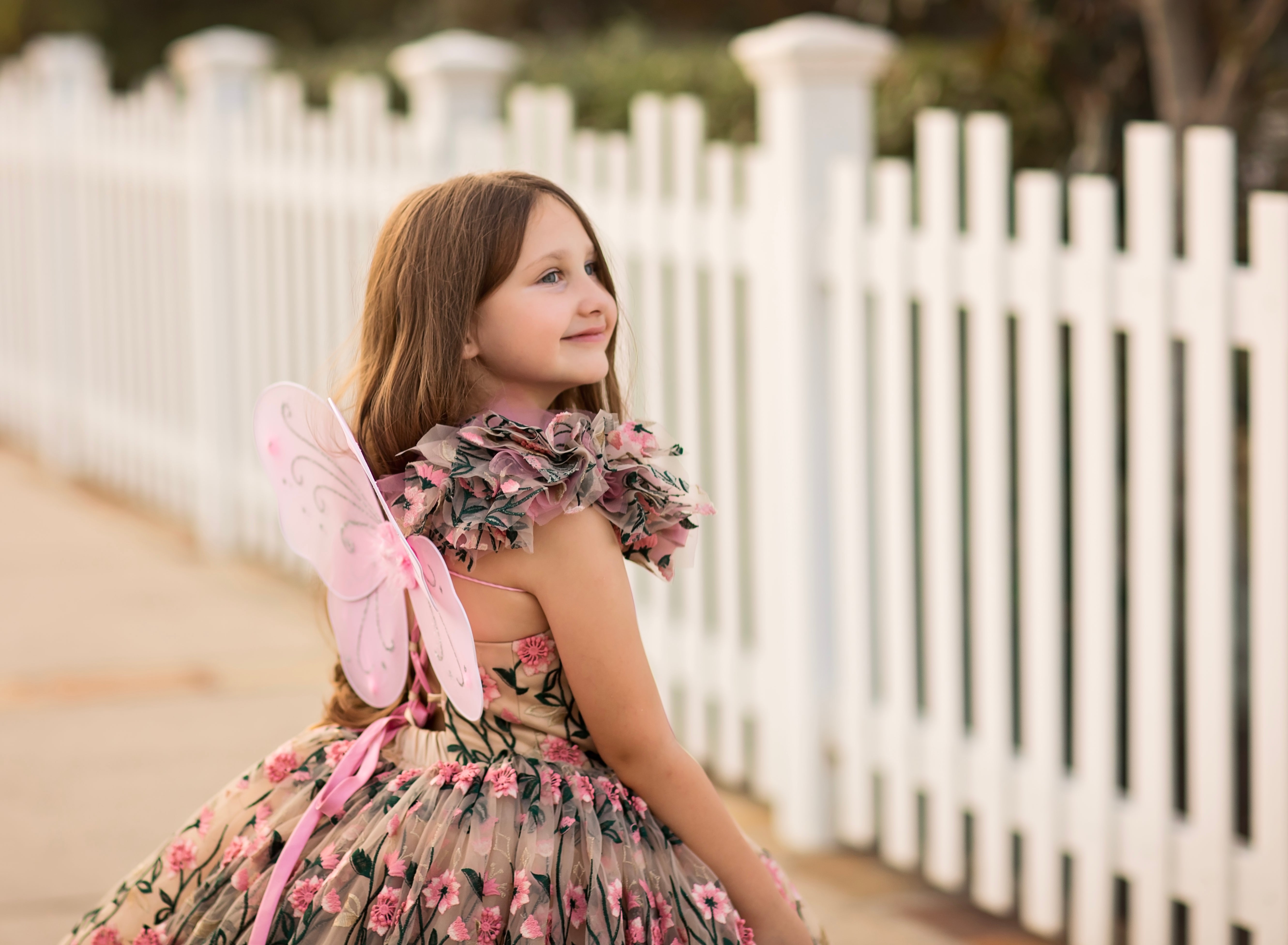 "Dance of the blooms" -   Floor Length ( 5 Year - Petite 6 Year)