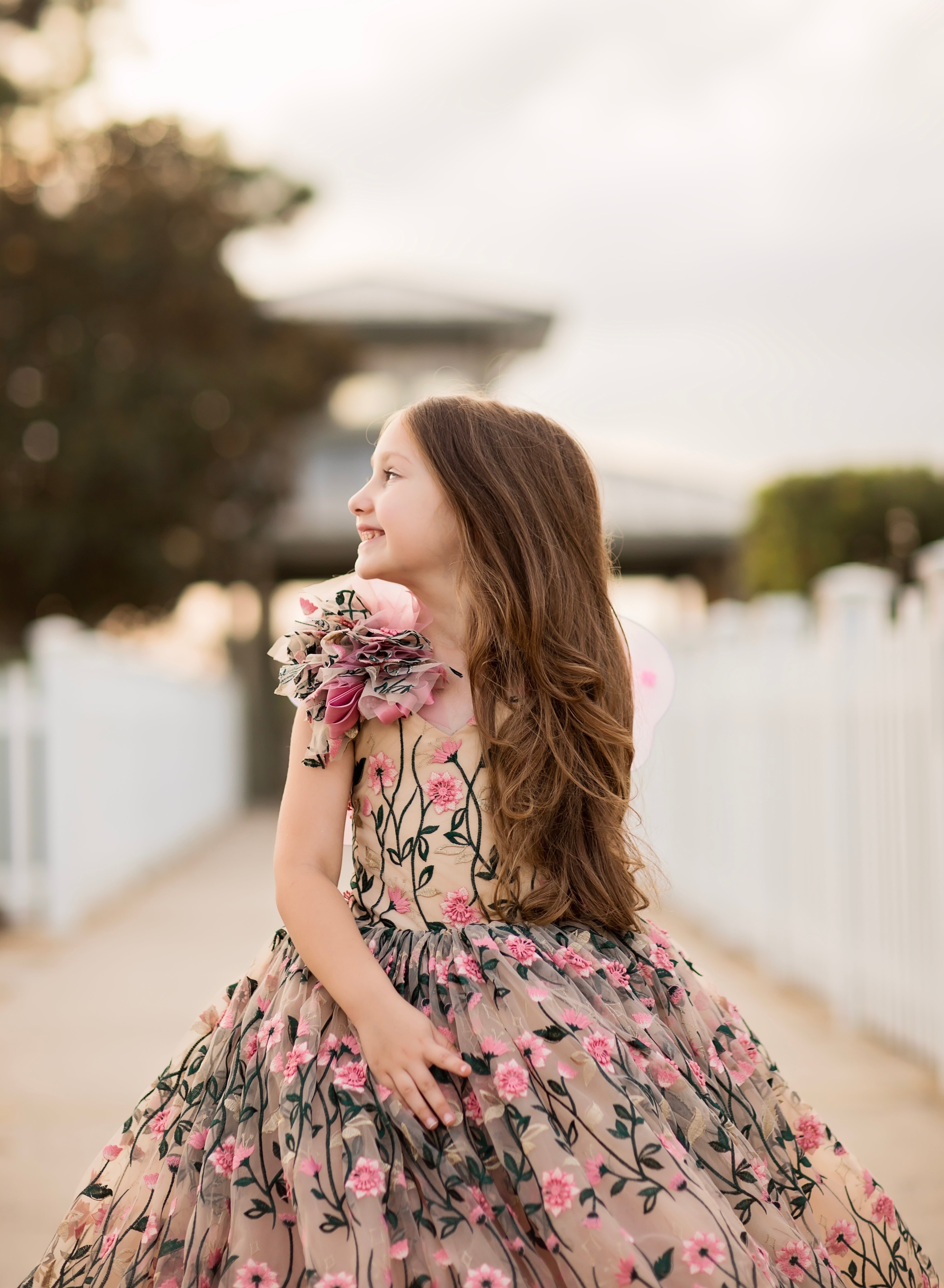 "Dance of the blooms" -   Floor Length ( 5 Year - Petite 6 Year)