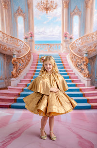 Golden Belle- Apron Dress + Detachable Bodice -Pick color and fabric option. Editorial Dress, Couture Gown, Special Occasion Dress