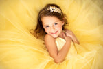 Simple Tulle Floor-Length Dress with Satin Bodice | Custom Color Options | Couture Gown for Special Occasions