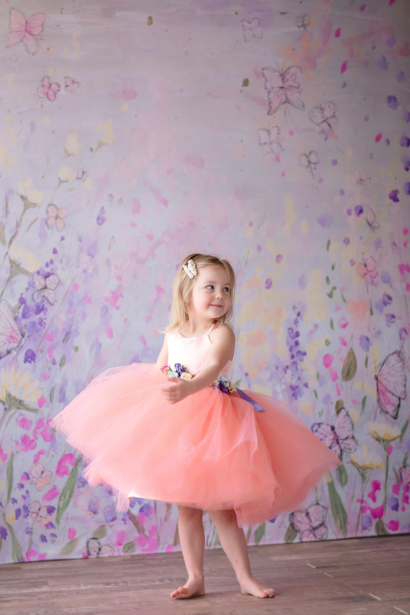 Simple Short Tulle Dress | Custom Color Options | Editorial Couture for Special Occasions