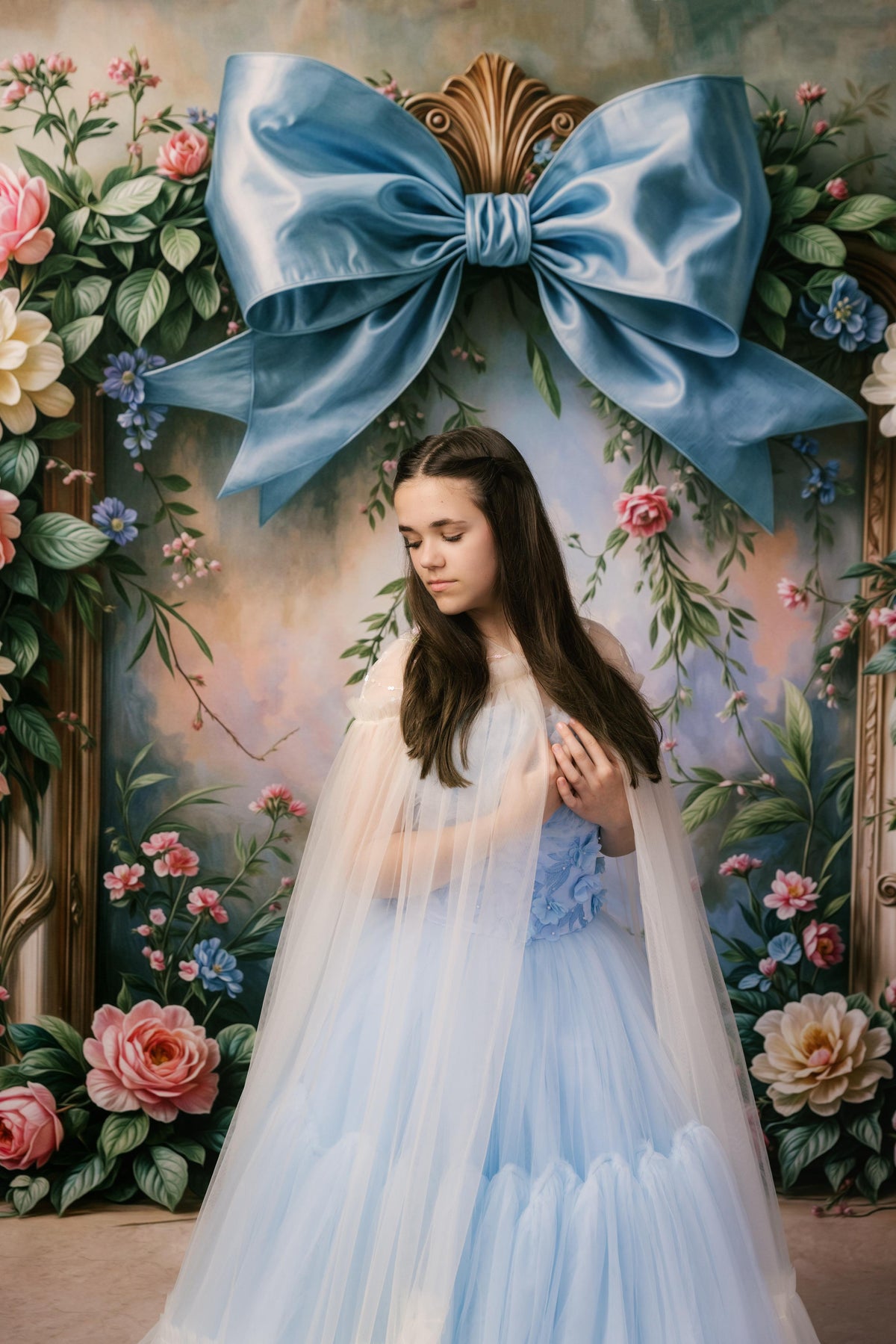 Custom Tulle Couture Cape – Available in Custom Colors & Fabric Options