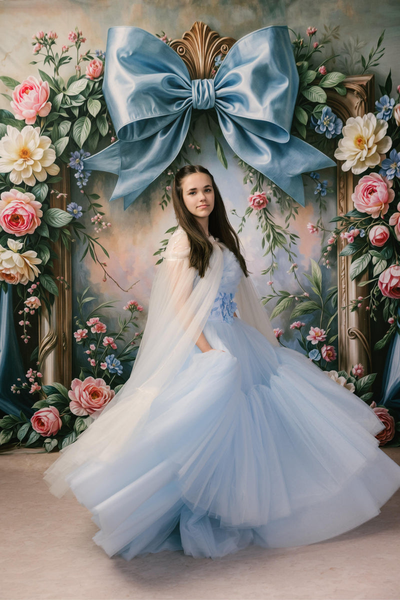 Custom Tulle Couture Cape – Available in Custom Colors & Fabric Options