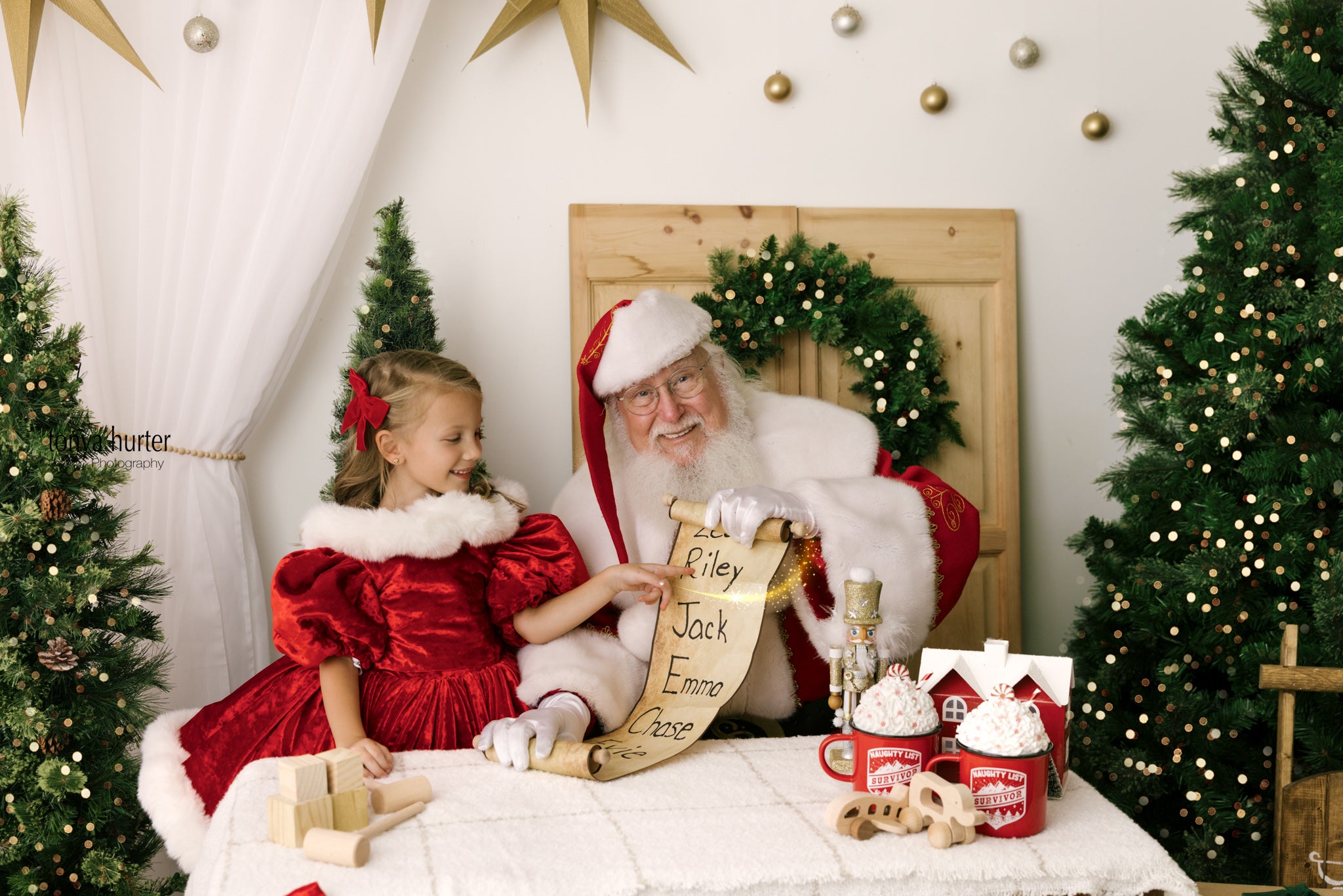Mrs. Claus & Co. – Deluxe Holiday Dress Set (5–7 Years) | Includes Dress, Detachable Bow, Bodice & Cape