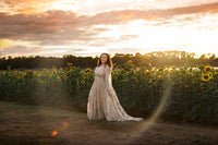 retired rental EUC Liberty -Beautiful boho inspired gown - (TEEN-ADULT) Maternity friendly.