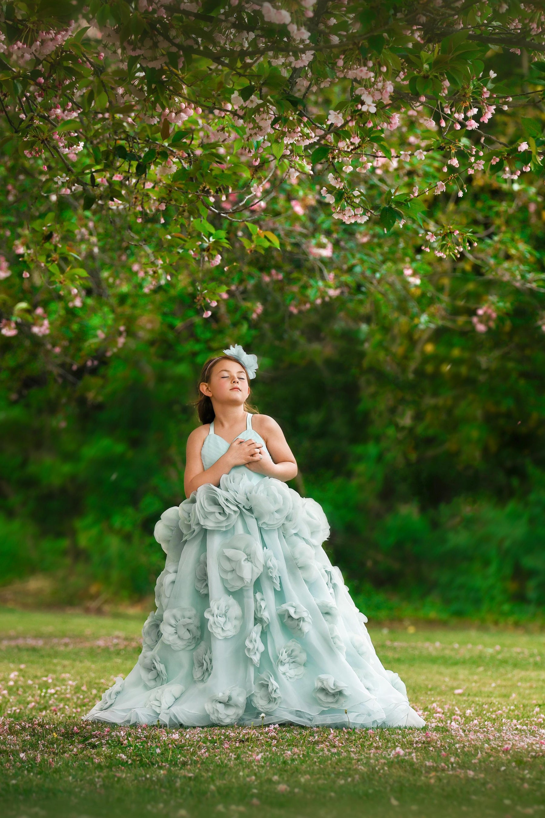 Bentley and Lace couture gown styled for a photography session