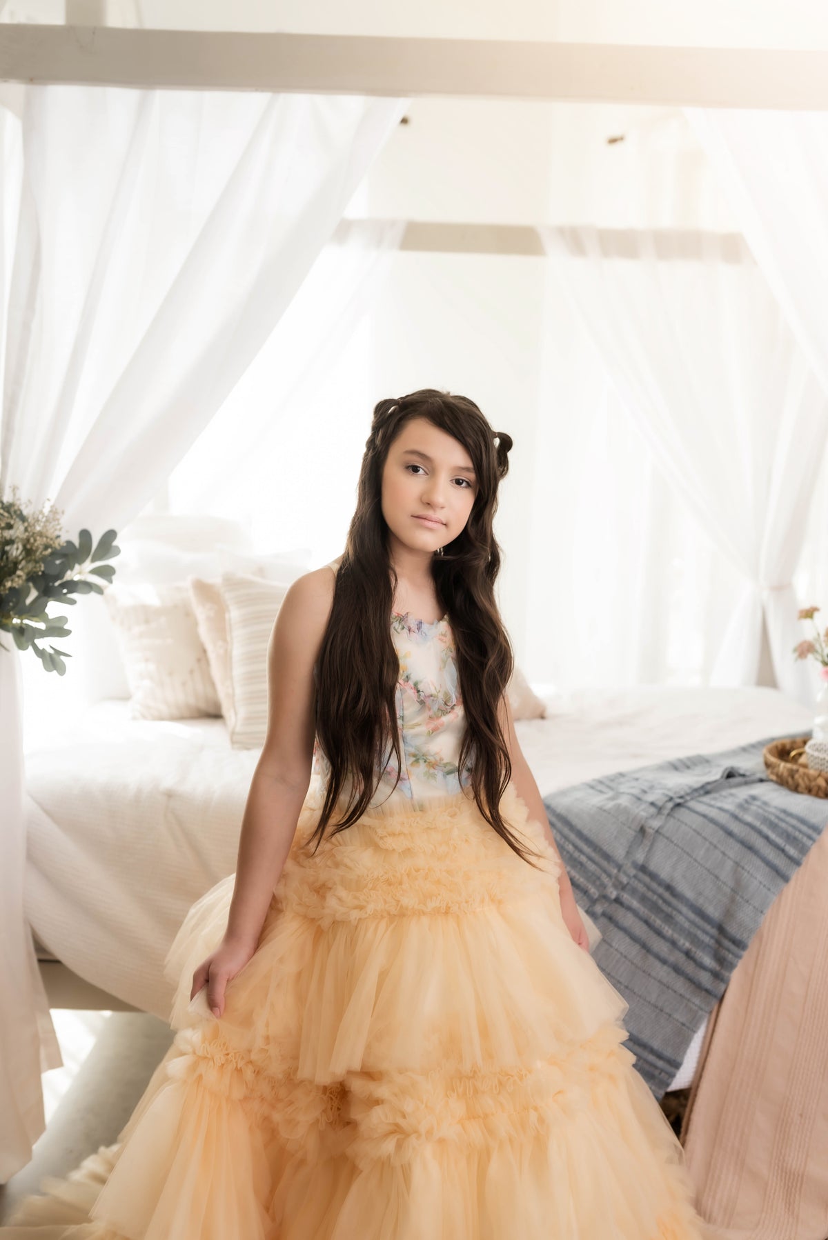 "MEADOW BLOOM" -Editorial Dress, Couture Gown, Special Occasion Dress Custom colors available