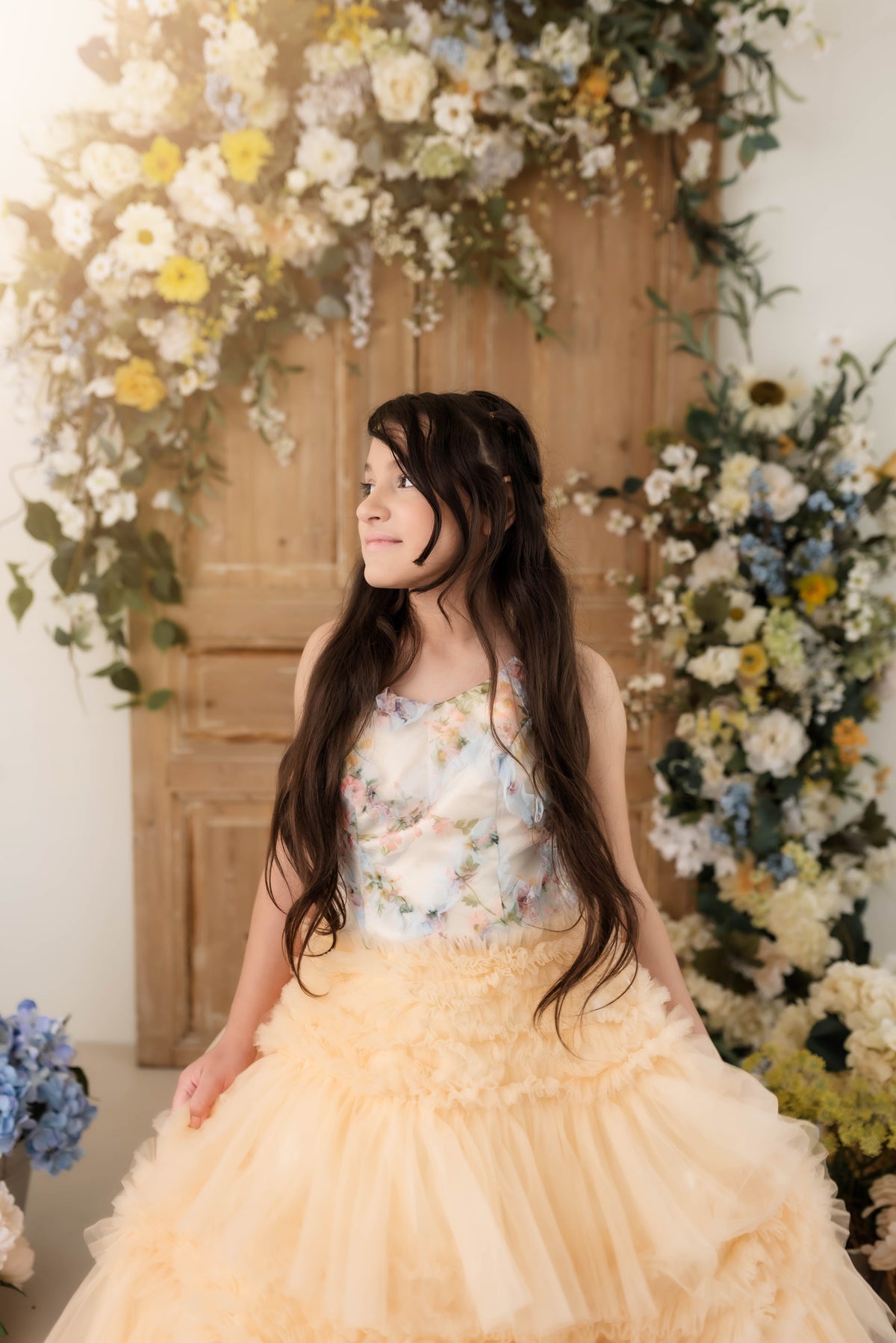 "MEADOW BLOOM" -Editorial Dress, Couture Gown, Special Occasion Dress Custom colors available