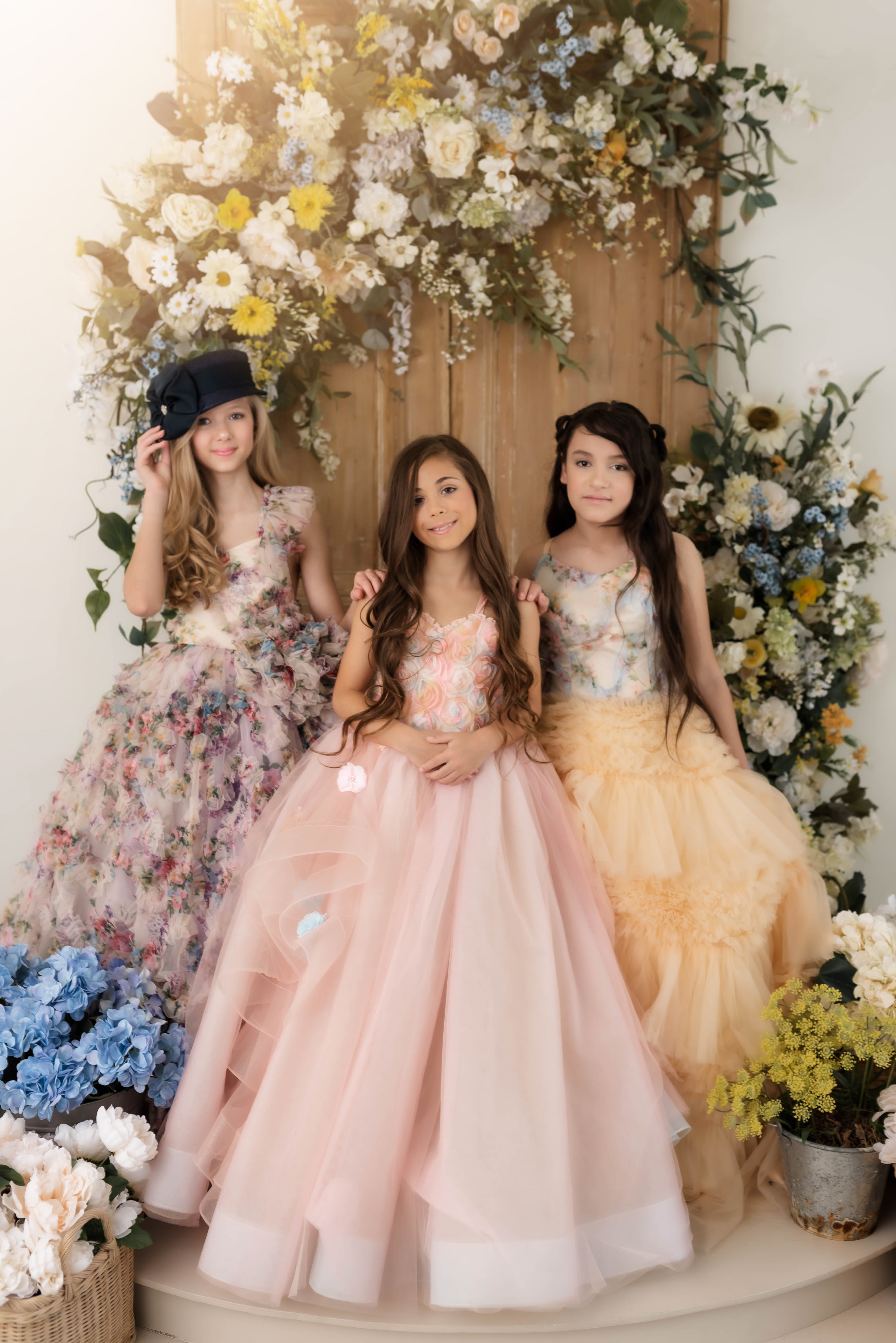 "MEADOW BLOOM" -Editorial Dress, Couture Gown, Special Occasion Dress Custom colors available