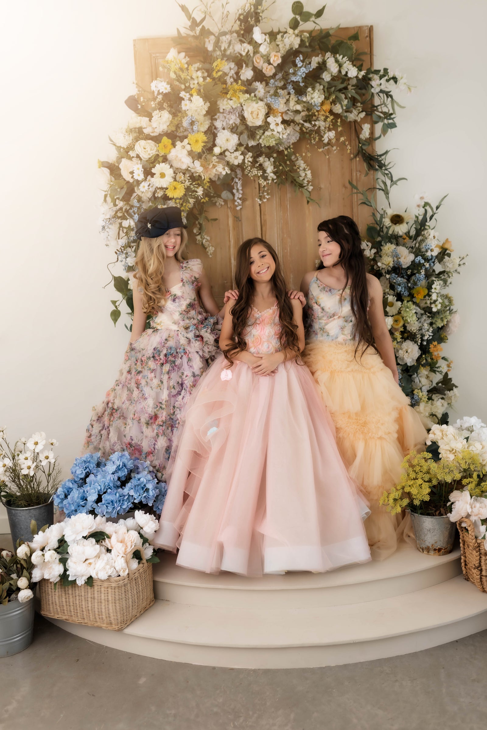 "MEADOW BLOOM" -Editorial Dress, Couture Gown, Special Occasion Dress Custom colors available