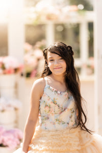 New "Meadow Bloom" Couture Floor length gown (11 Year - Petite 16 Year)