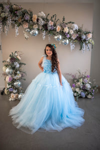 Retired rental euc Madeleine Floor-Length Rental Gown | Fits 12Y–14Y