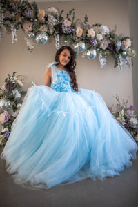 Retired rental euc Madeleine Floor-Length Rental Gown | Fits 12Y–14Y