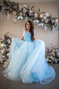 Retired rental euc Madeleine Floor-Length Rental Gown | Fits 12Y–14Y