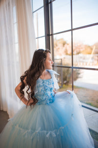 Retired rental euc Madeleine Floor-Length Rental Gown | Fits 12Y–14Y