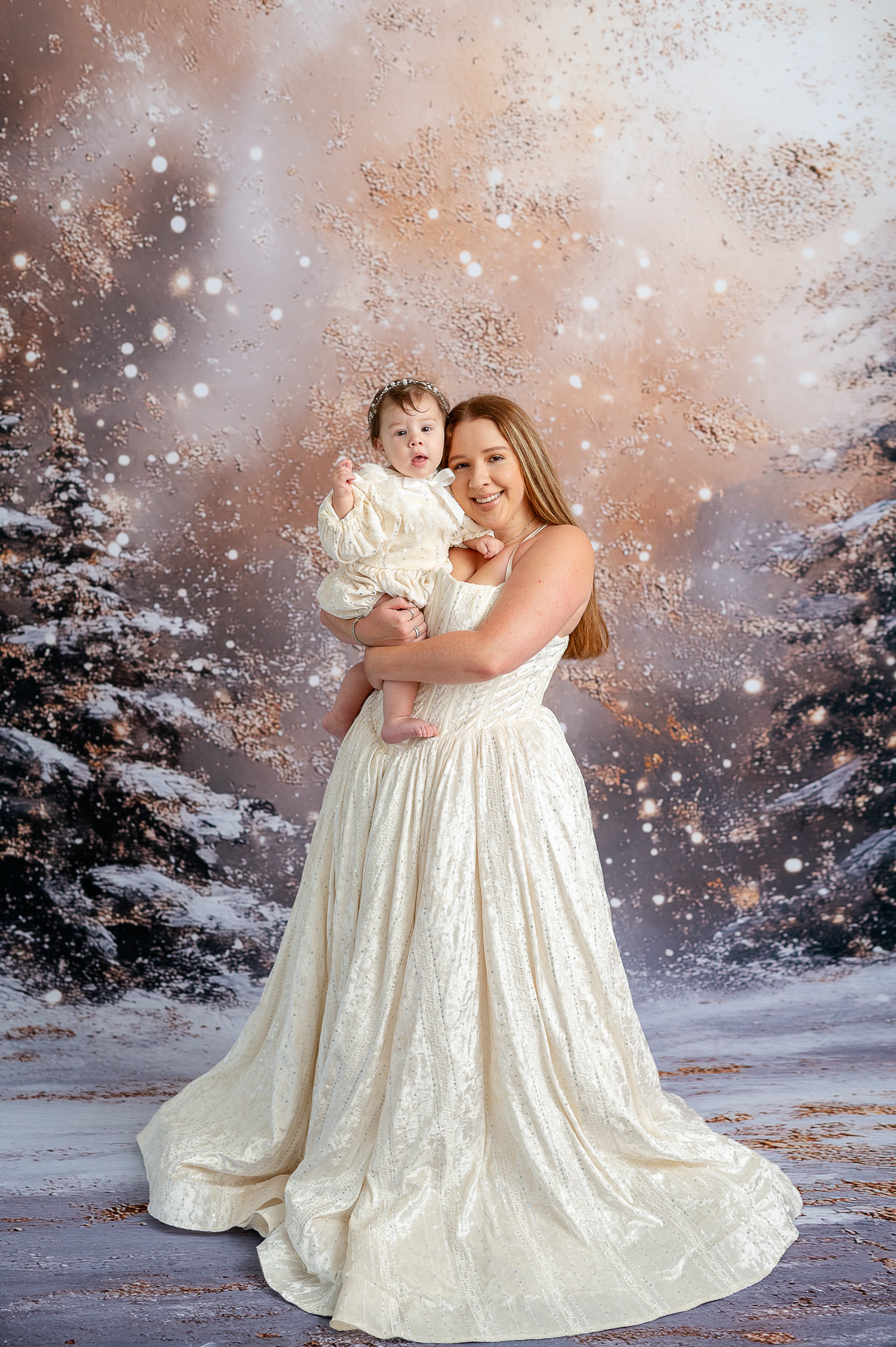 Clara Velvet Gown holiday dress for teen adults, ideal photography gown for elegant photoshoot sessions.